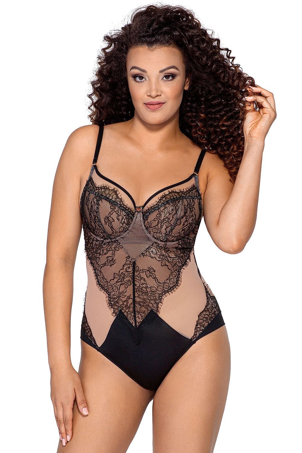 Body Ava zwart - productweergave 1 Secretelles