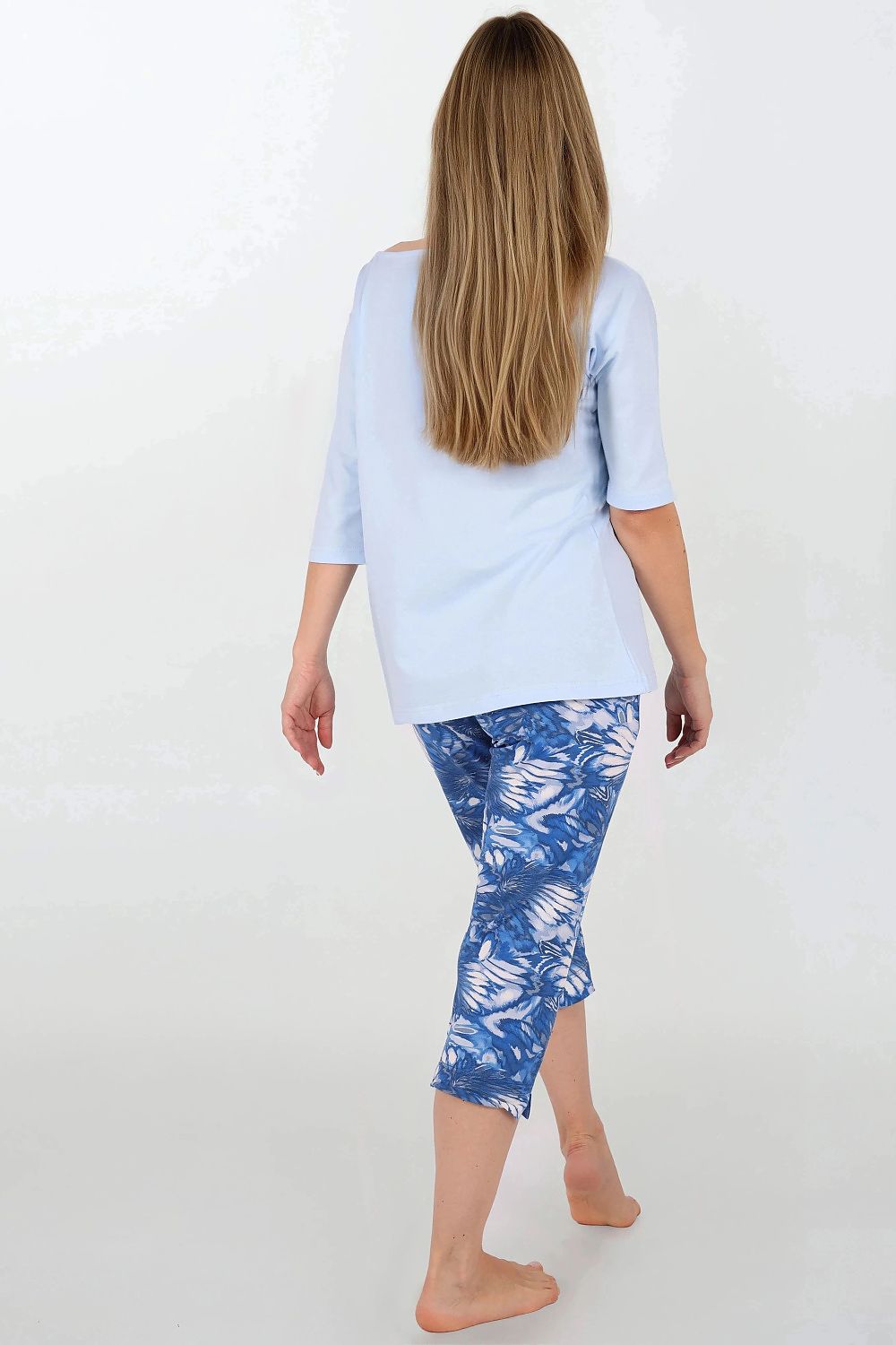 Pyjama Momenti Per Me blauw 222059 - productweergave 3 Secretelles