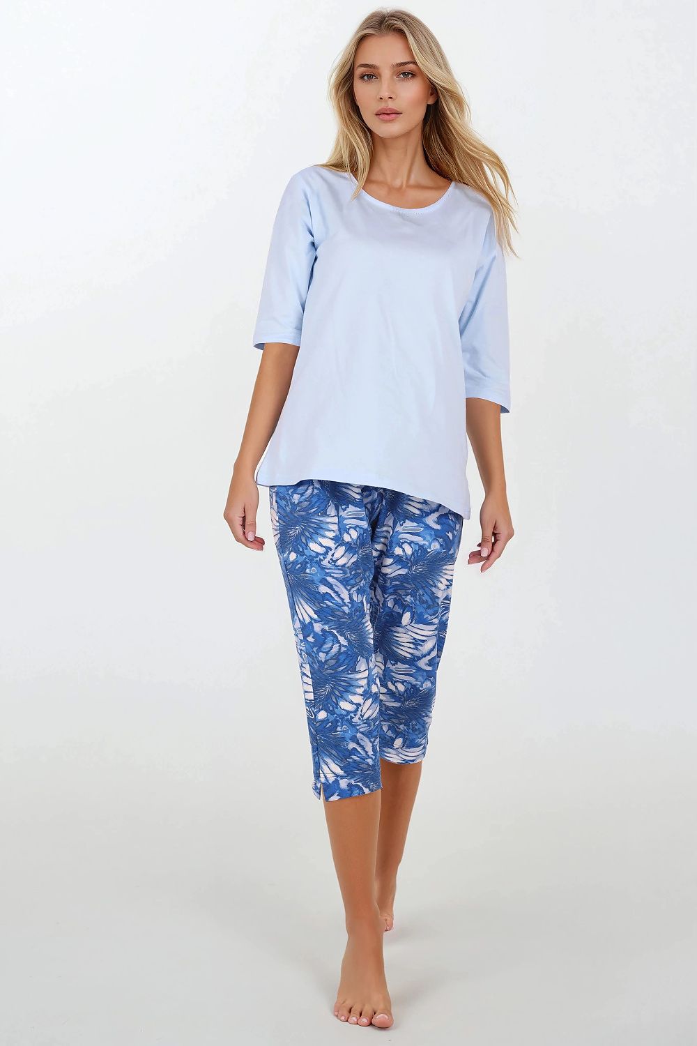 Pyjama Momenti Per Me blauw 222059 - productweergave 1 Secretelles
