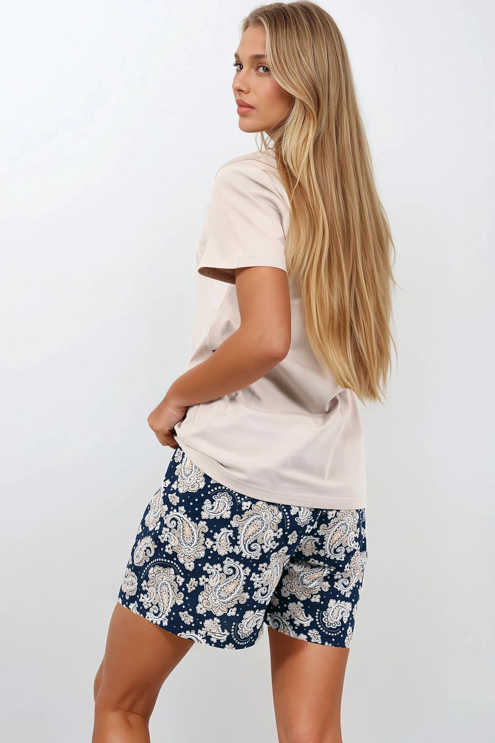 Pyjama Momenti Per Me blauw 216413 - productweergave 3 Secretelles