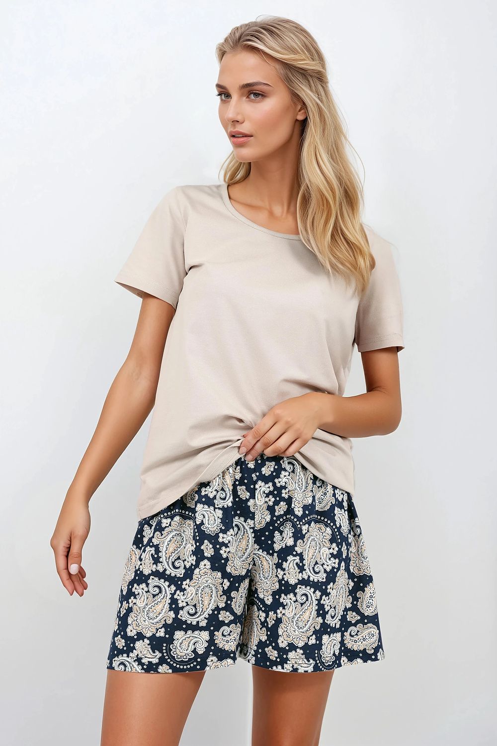 Pyjama Momenti Per Me blauw 216413 - productweergave 1 Secretelles