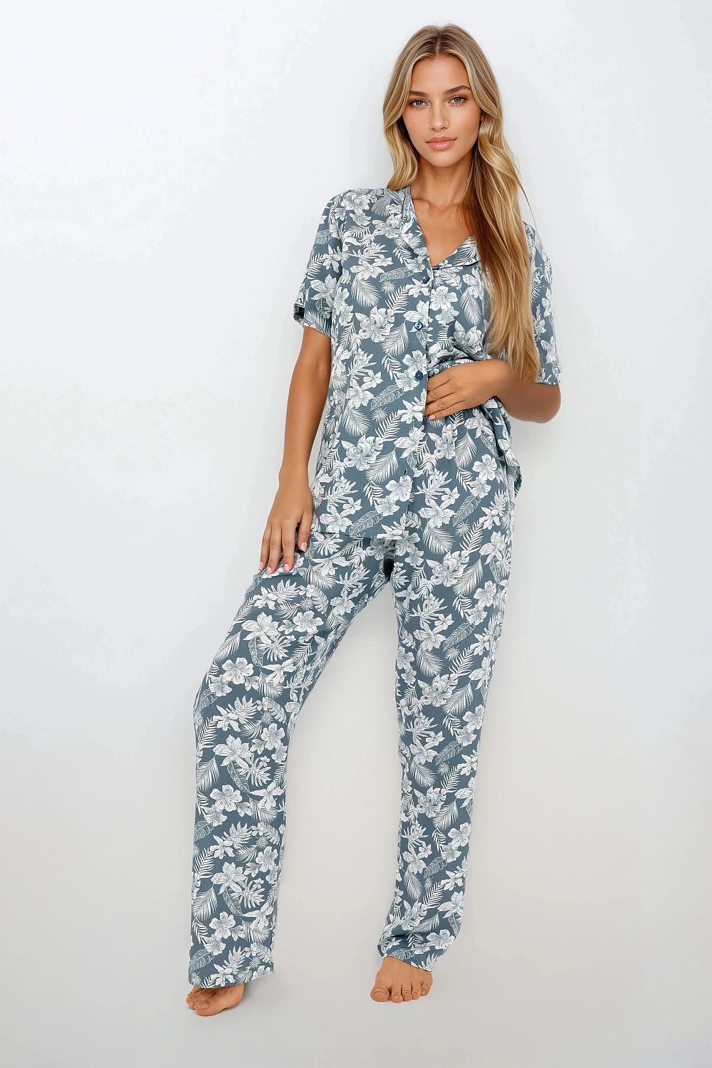 Pyjama Momenti Per Me groen 215911 - productweergave 1 Secretelles