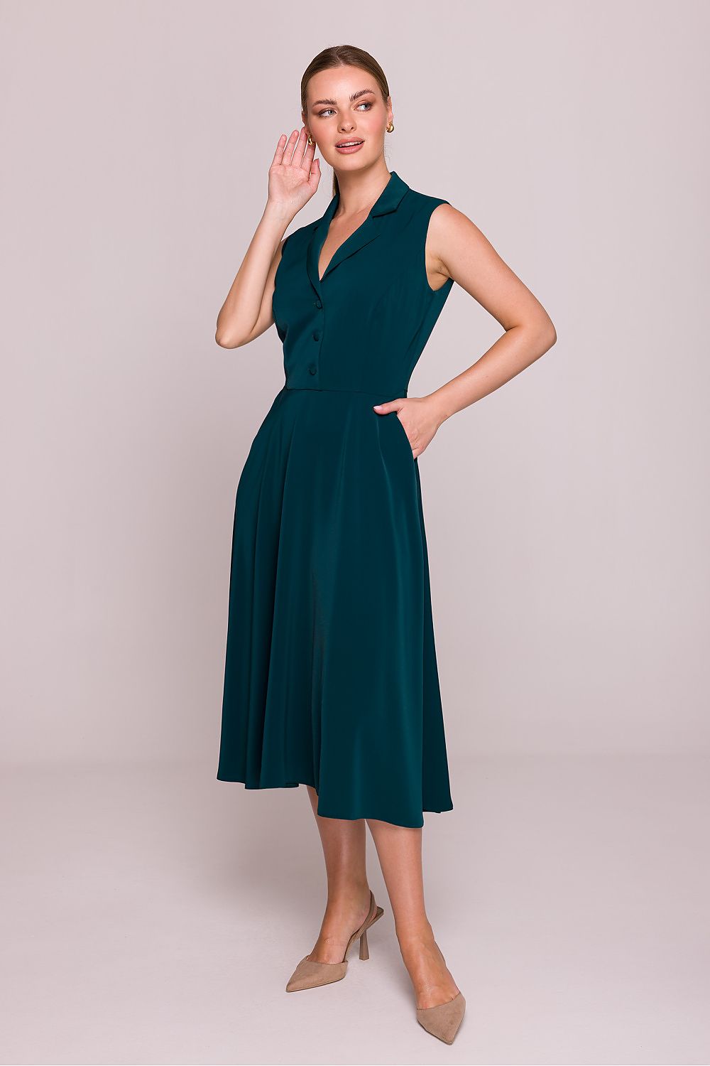 Jurk Stylove groen 214661 - productweergave 1 Secretelles