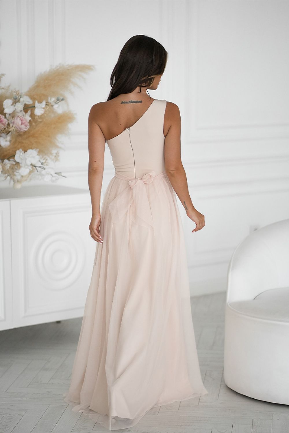 Jurk Bicotone beige 220091 - productweergave 3 Secretelles